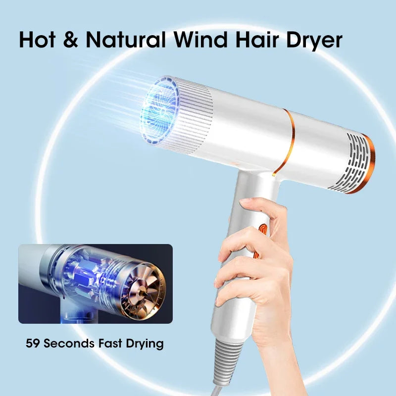 Professional Hair Dryer High Power Infrared Anion Hammer Powerful Cold And Hot Air Salon Hair Dryer